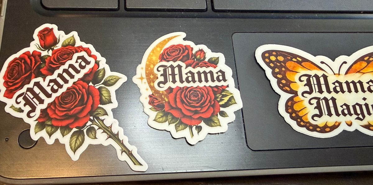 Amber Moon Boutique Rose Mama Sticker