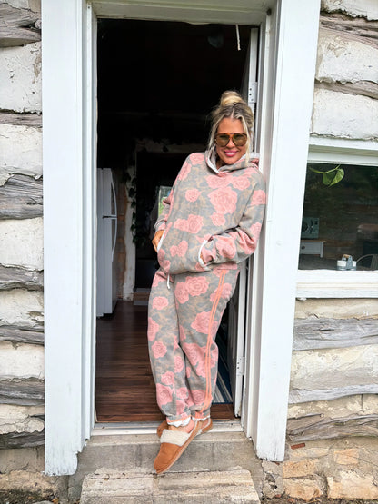 PREORDER: Vintage Rose Joggers