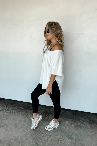 Camo V-Neck Boyfriend Tee