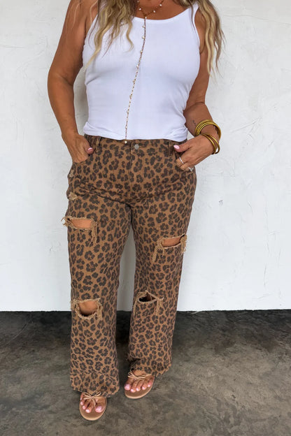 PREORDER: Cheetah Ashland Distressed Jeans
