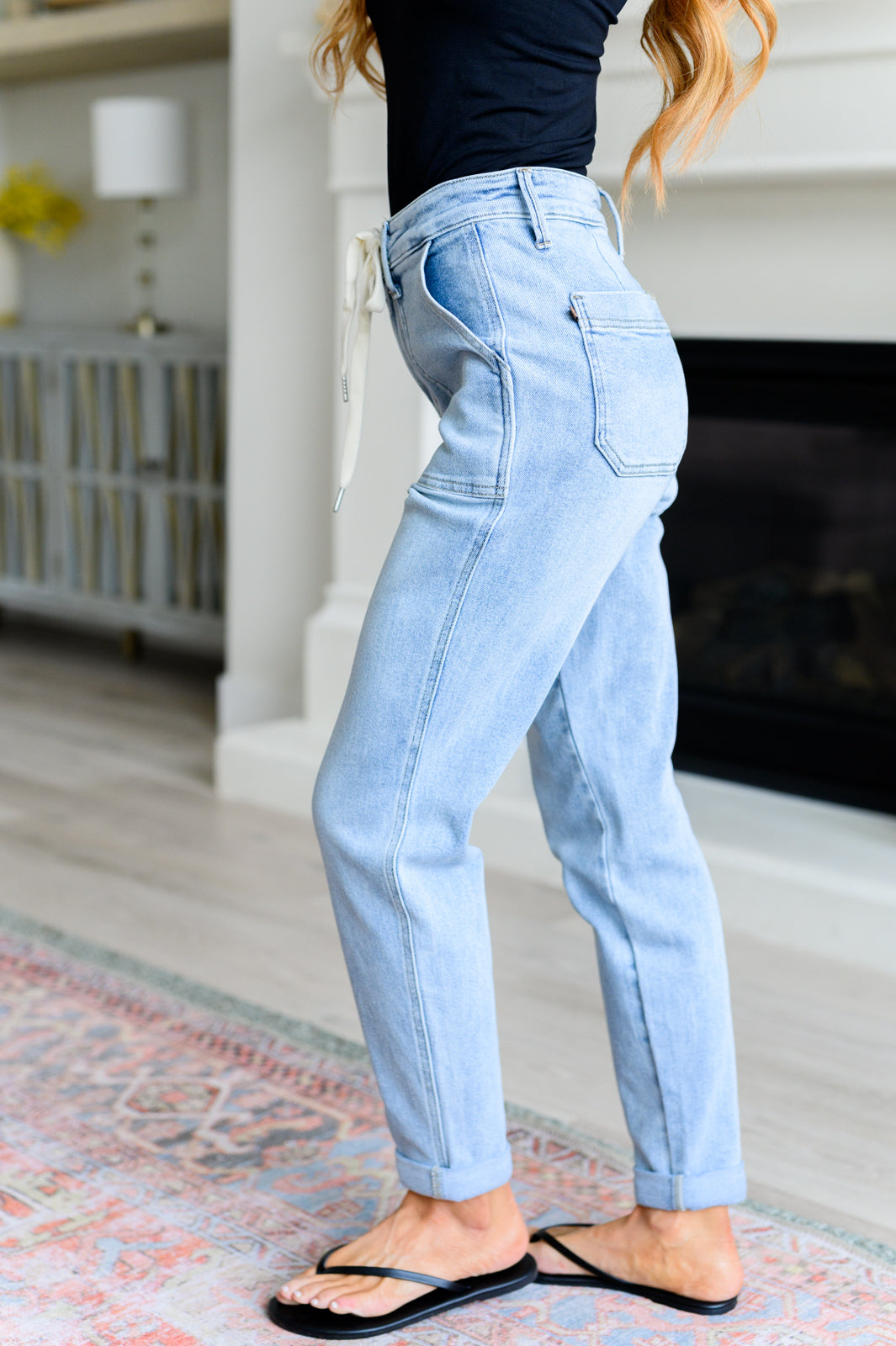 Vintage Wash Denim Joggers