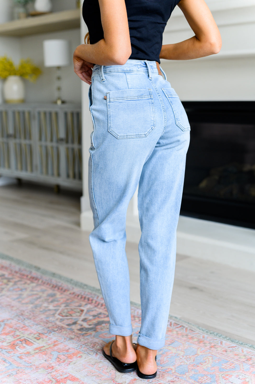 Vintage Wash Denim Joggers