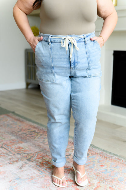 Vintage Wash Denim Joggers