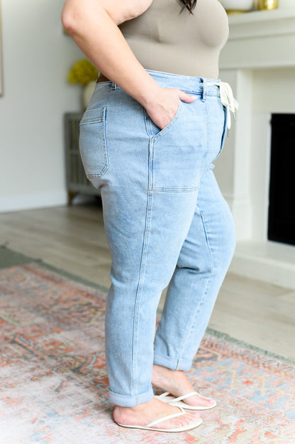 Vintage Wash Denim Joggers