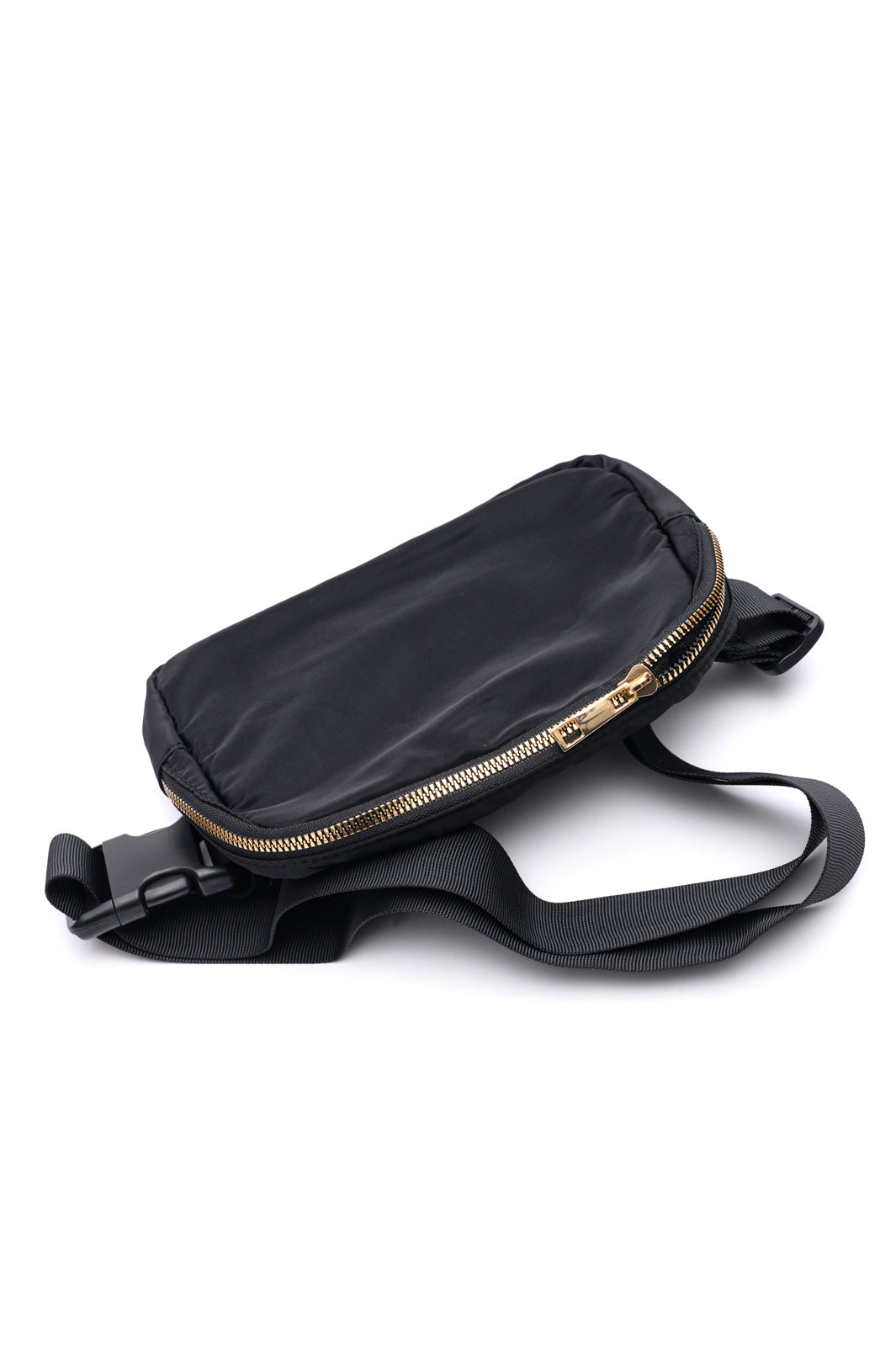 Crossbody Belt Bag in Black