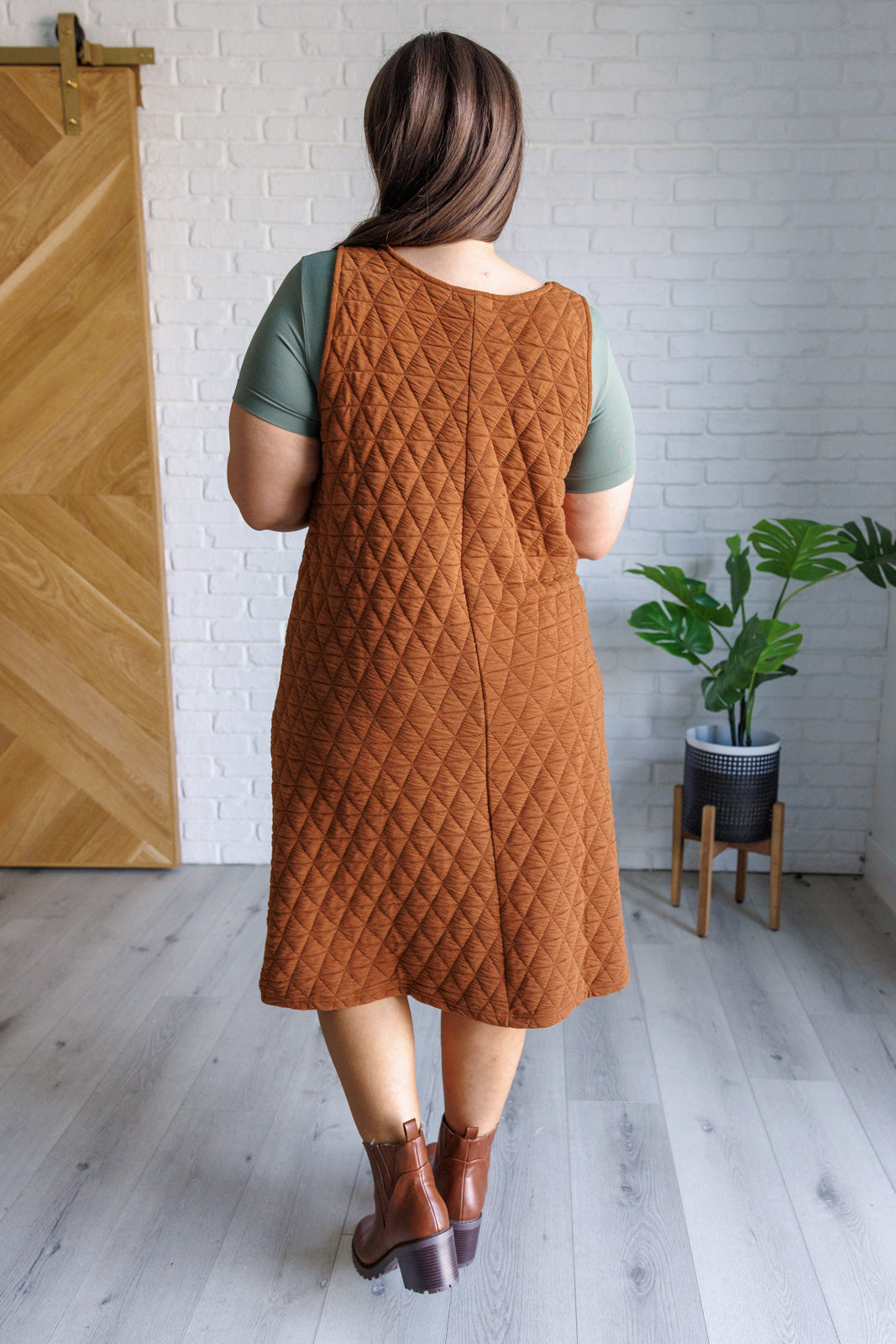 Quilted Midi Dress