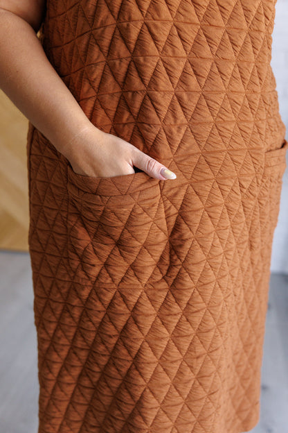 Quilted Midi Dress