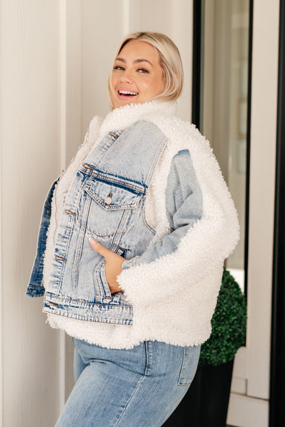 RESTOCKED Sherpa Lined Denim Jacket