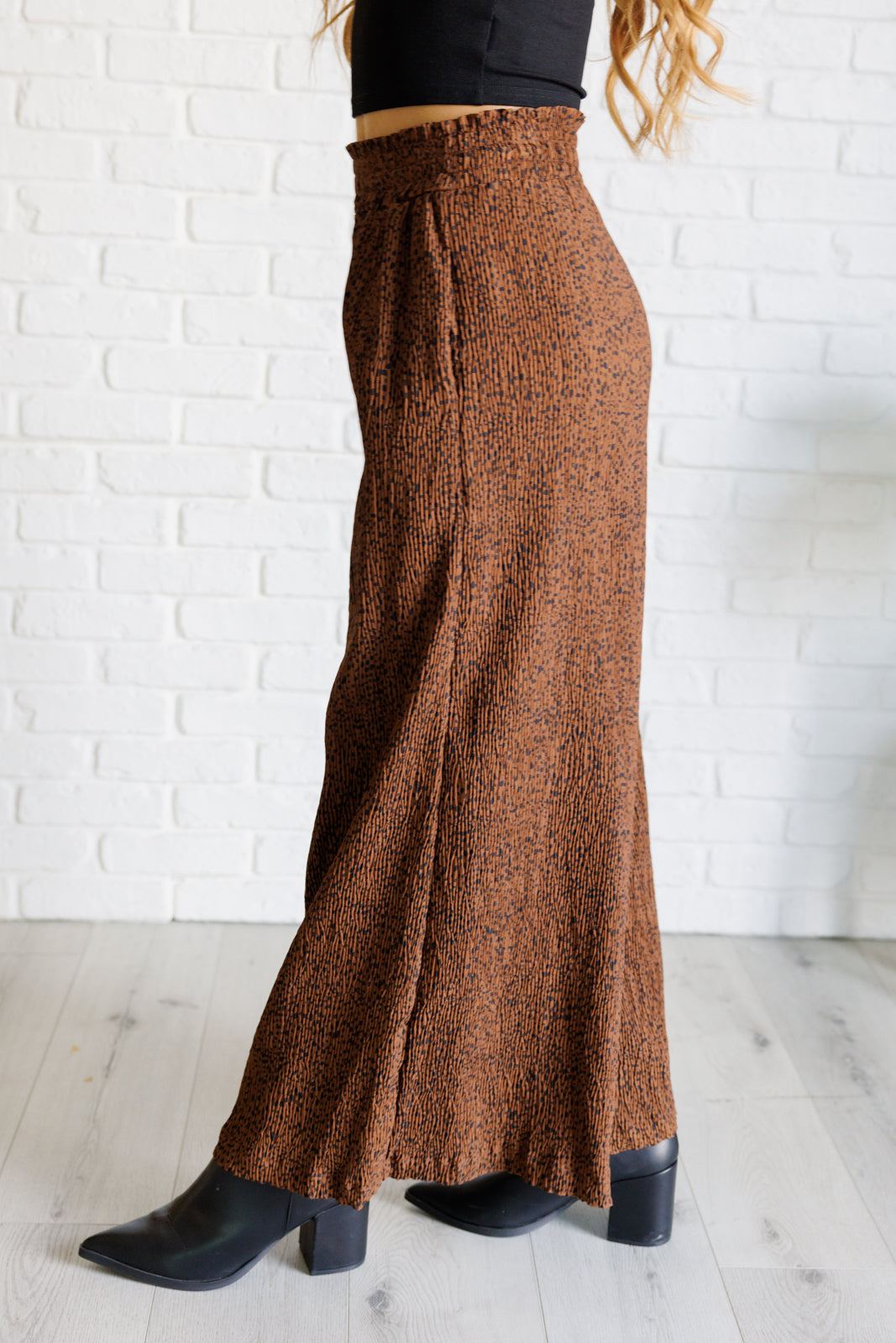 Harmony Wide Leg Pants in Brown