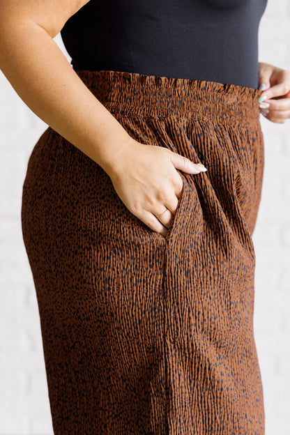 Harmony Wide Leg Pants in Brown