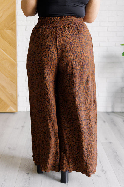 Harmony Wide Leg Pants in Brown