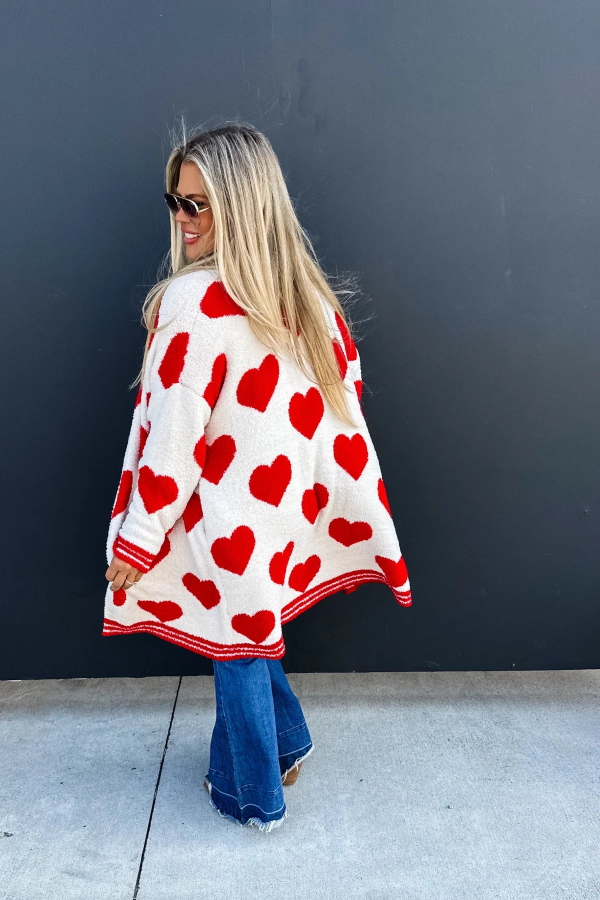 Soft as A Cloud Heart Cardigan