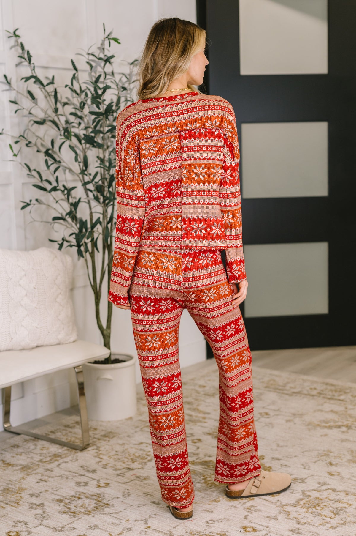 Holly Jolly Pajama Top and Bottom Set