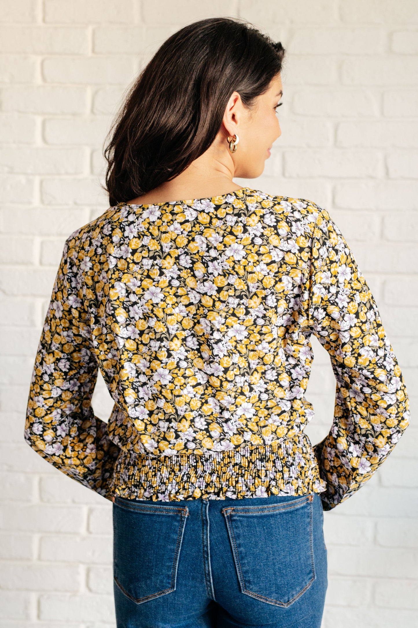 Honey Floral Smocked Blouse