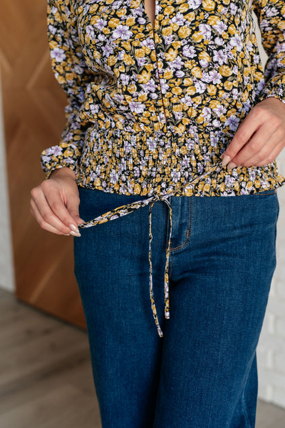 Honey Floral Smocked Blouse