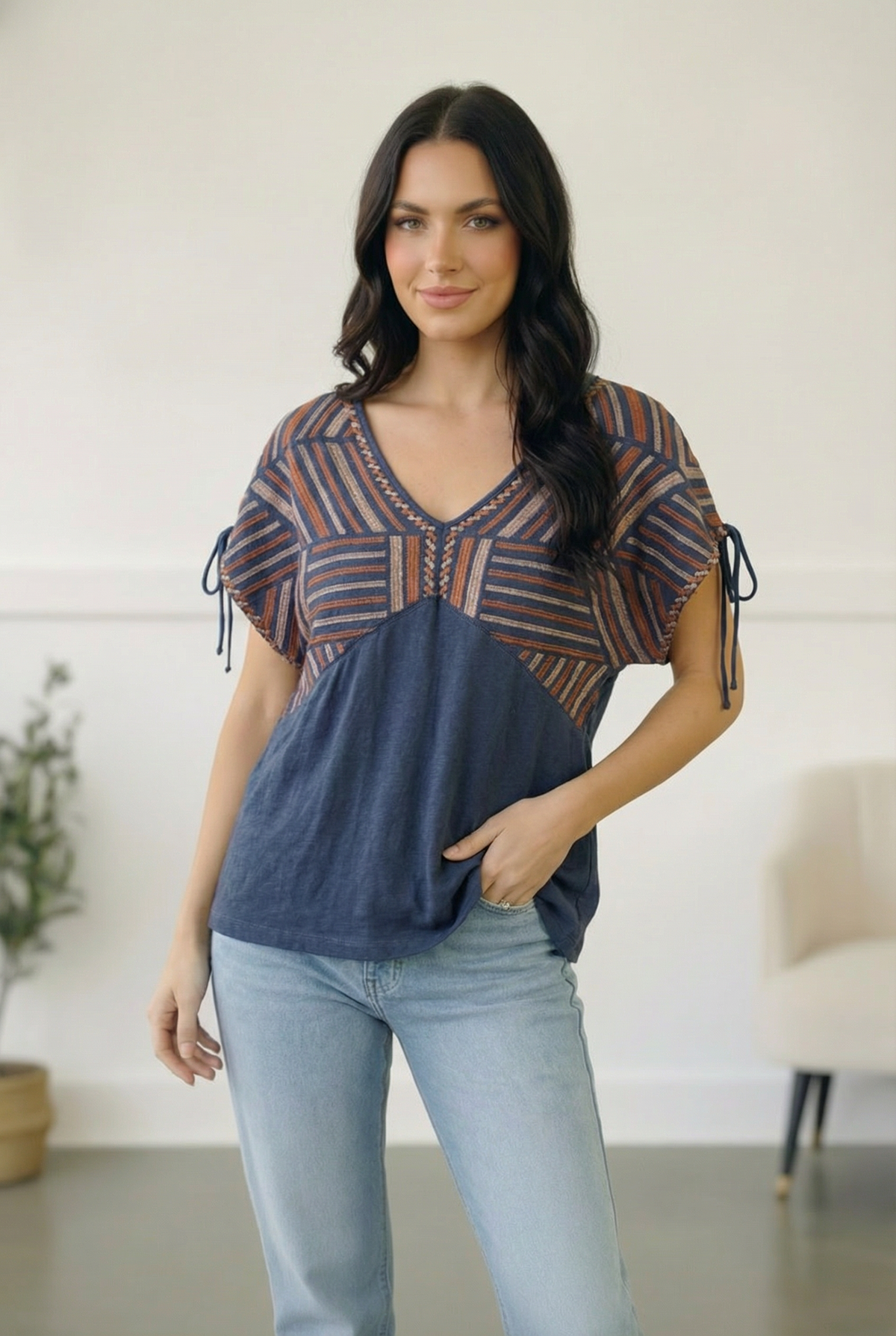 Midnight Mesa Boho Top