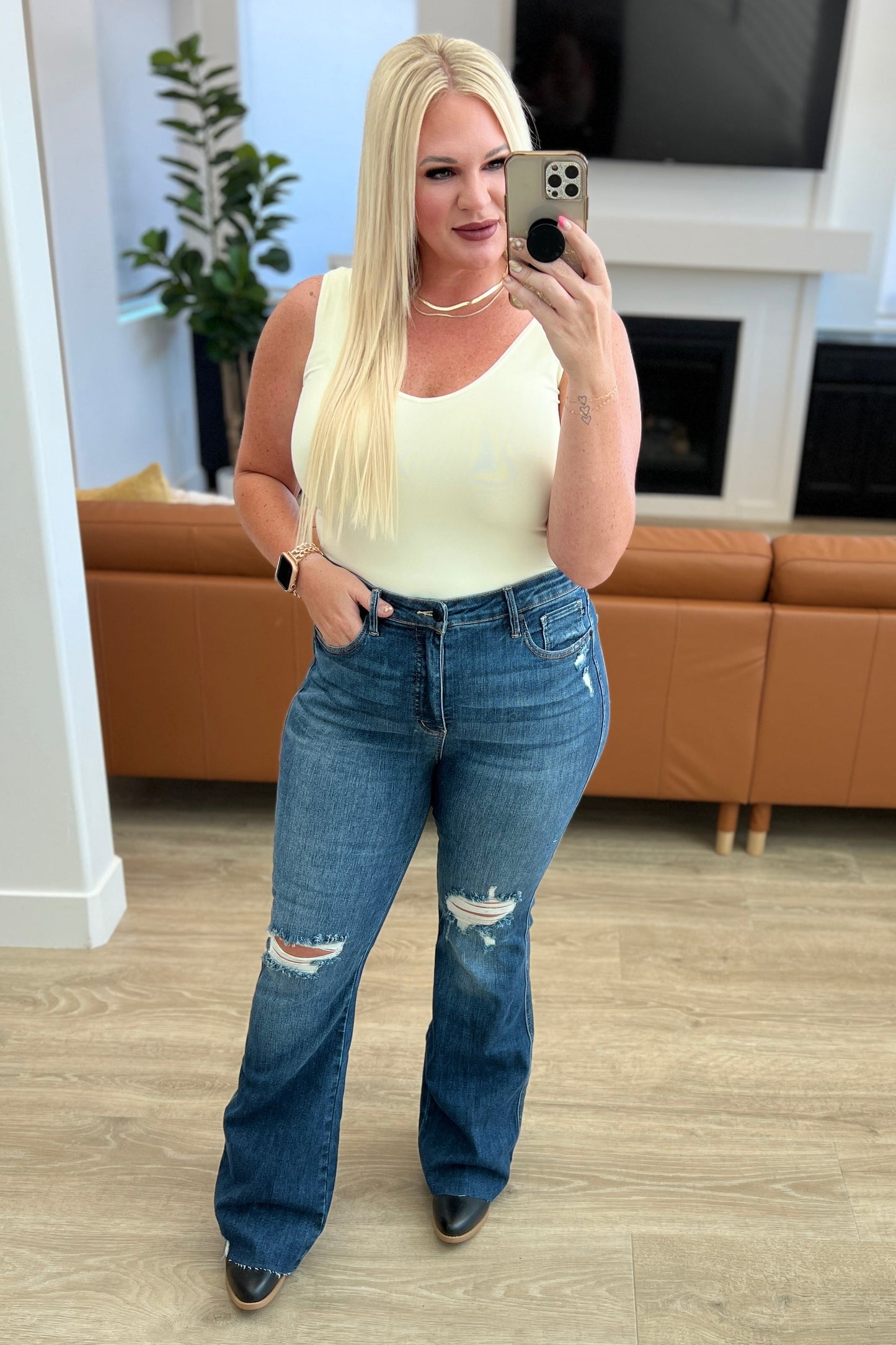 Cassandra Tummy Control Flare Jeans