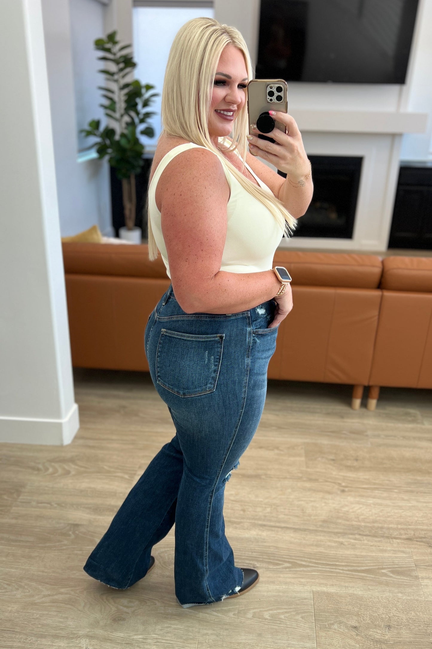 Cassandra Tummy Control Flare Jeans