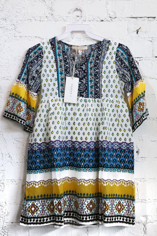 Girls Sunny Days Boho Print Dress