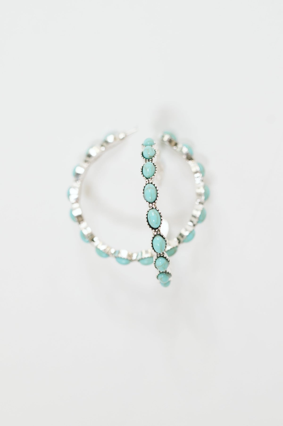 Turquoise Hoops
