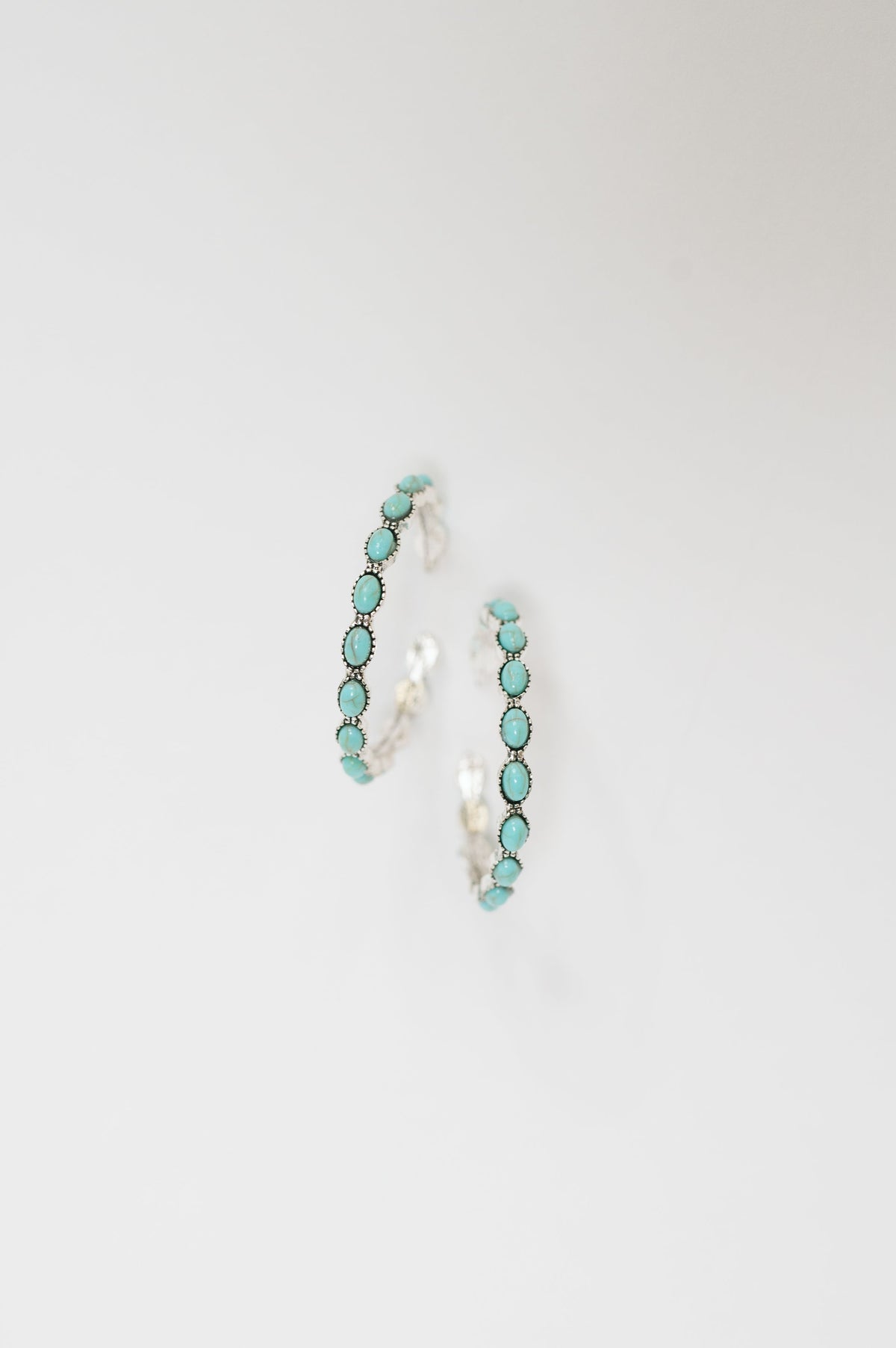 Turquoise Hoops