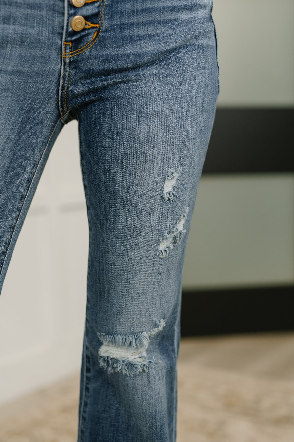 Marion Mid Rise Flare Jeans