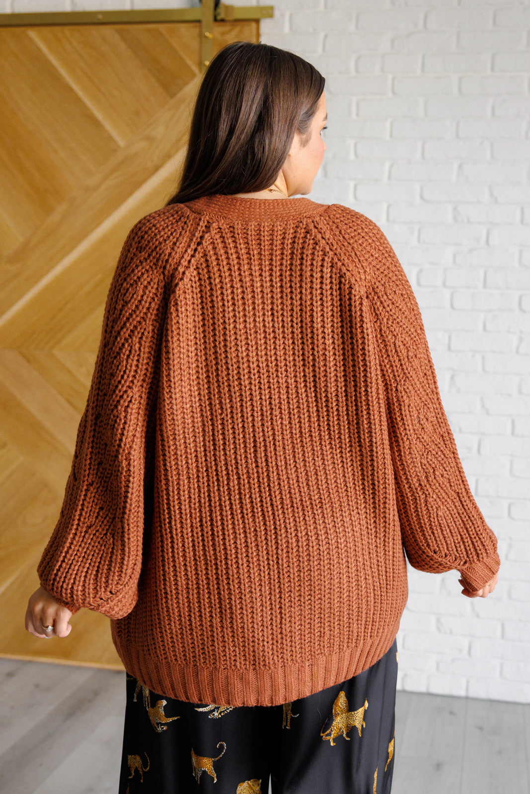 Collins Cardigan in Chestnut