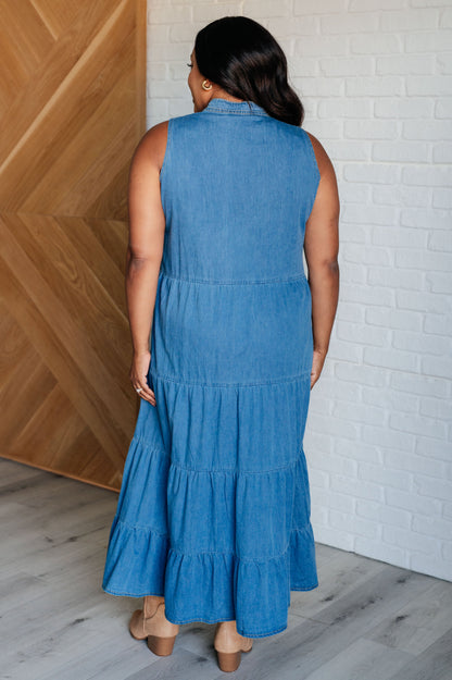 Chambray Maxi Dress