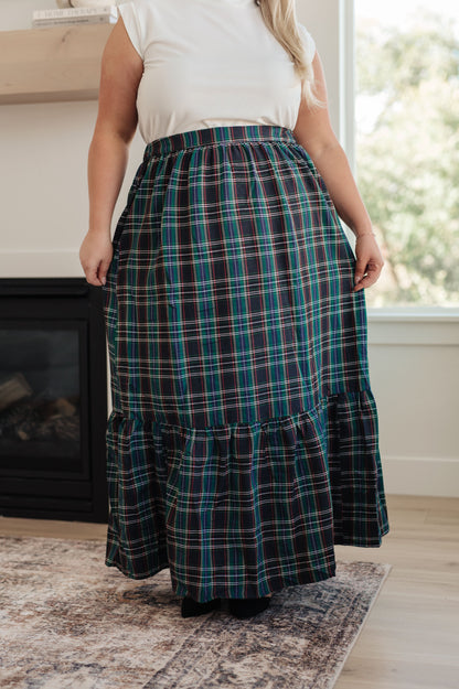 3RD RESTOCK! Plaid Perfection Maxi Skirt