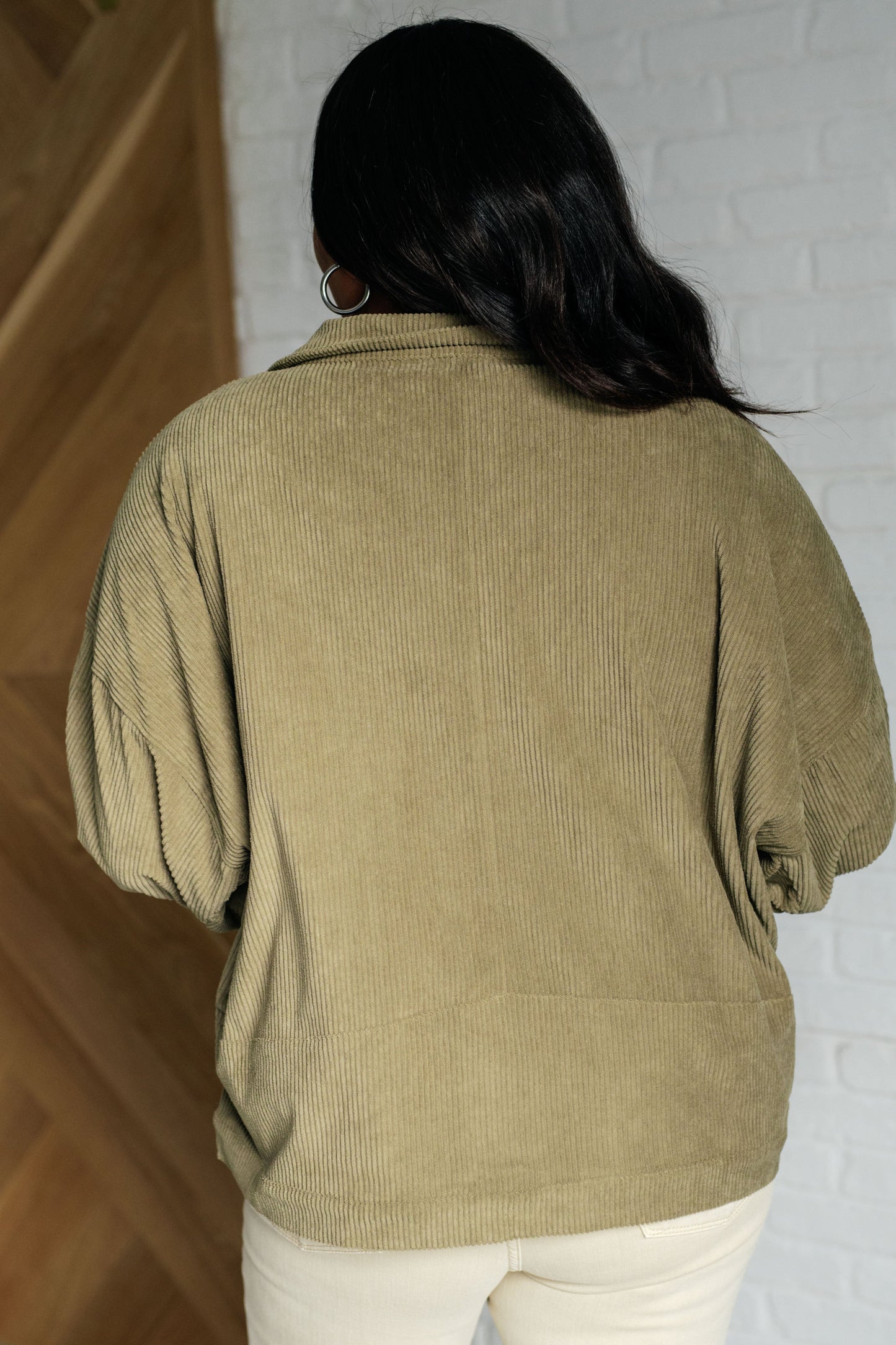 Corduroy Jacket in Olive