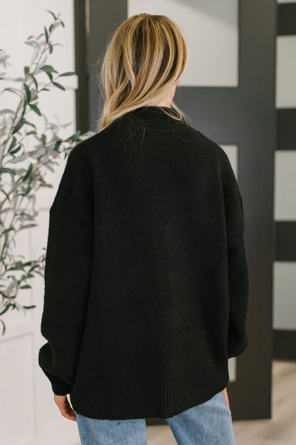 Black High Neck Pullover