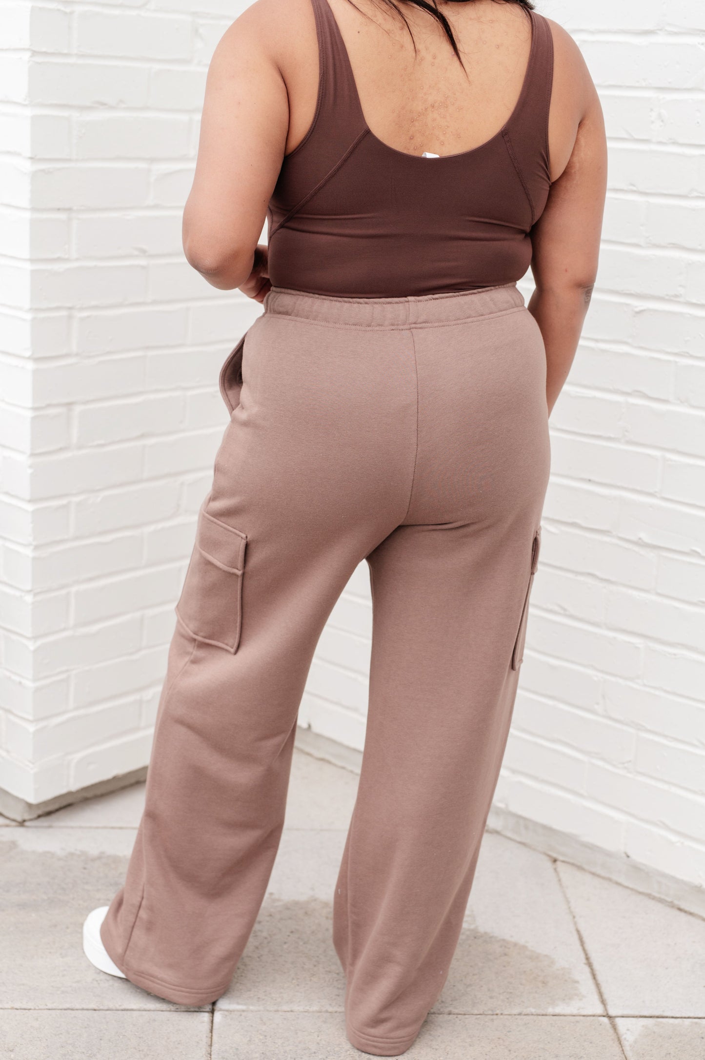 Cargo Sweatpants in Smokey Brown