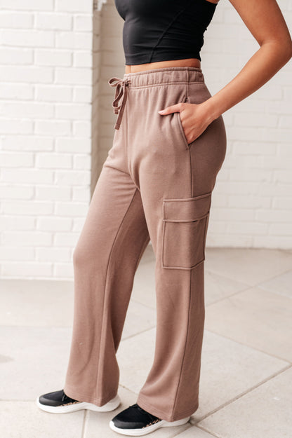 Cargo Sweatpants in Smokey Brown