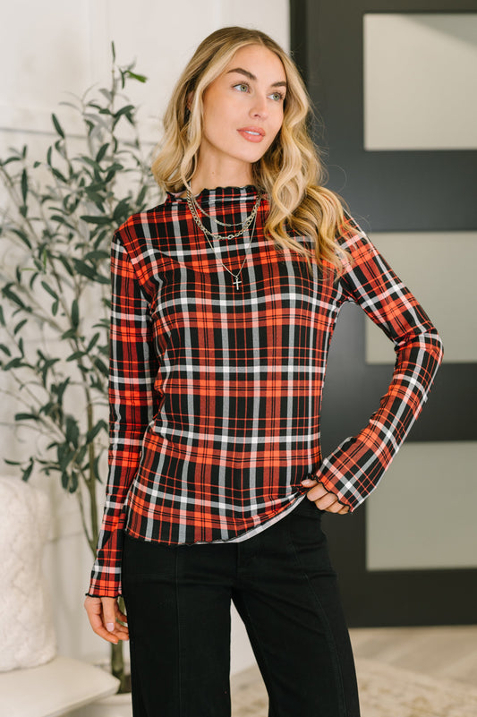 Love Buzz Plaid Top