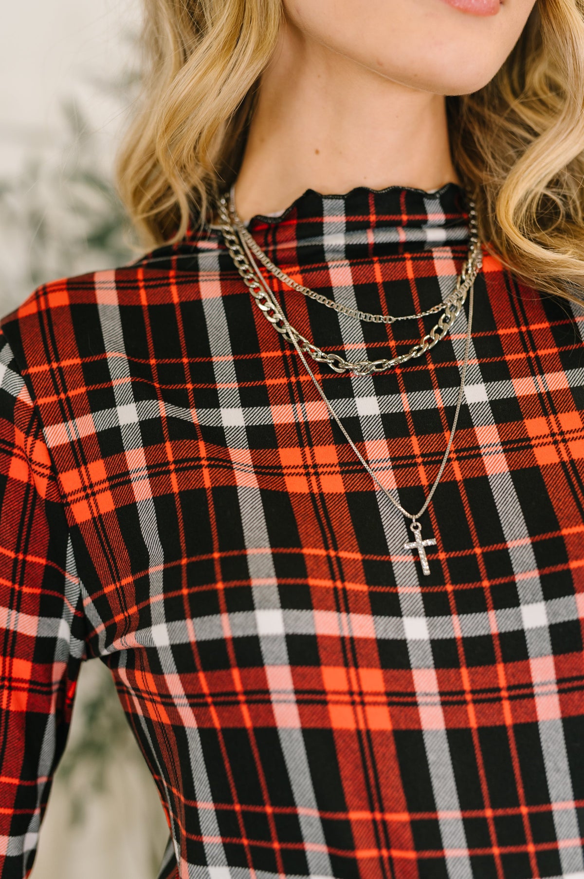 Love Buzz Plaid Top