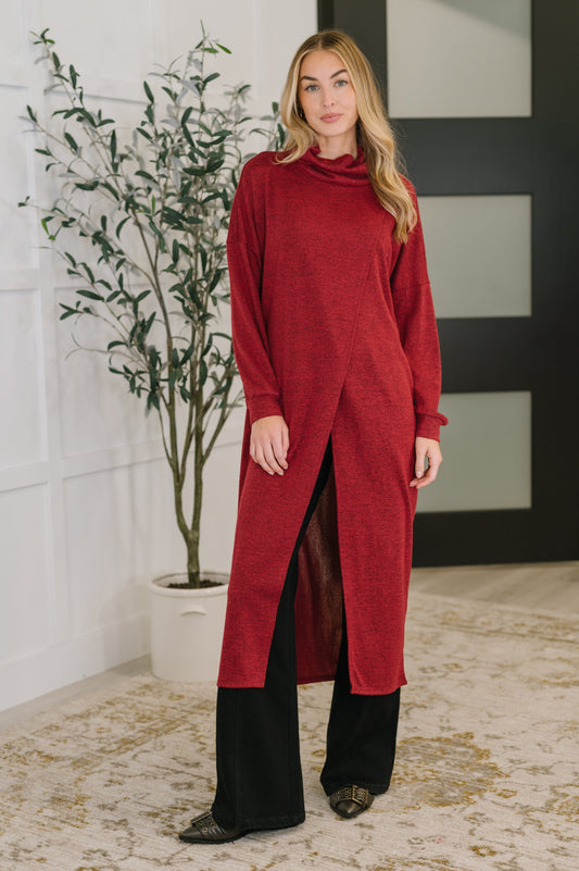 Turtleneck Tunic in Wine
