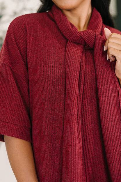 Travel Dress in Wine