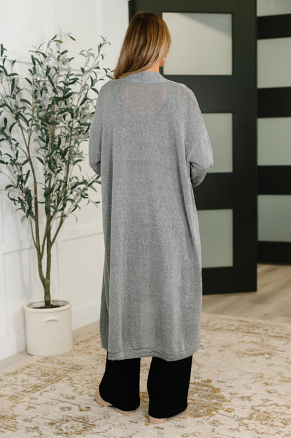 Travel Hideaway Cardigan in Soft Grey