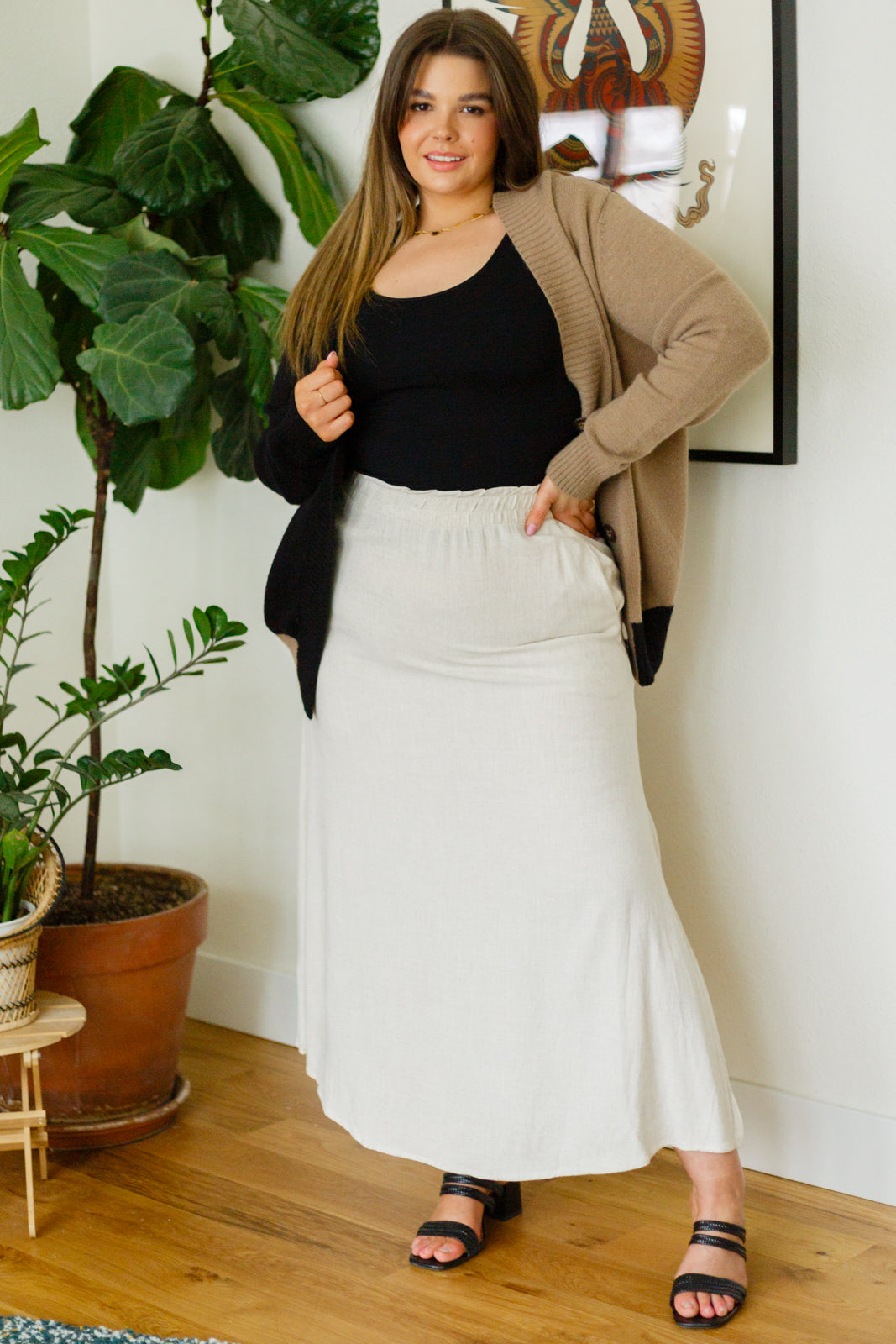 RESTOCKED! Neutral Maxi Skirt