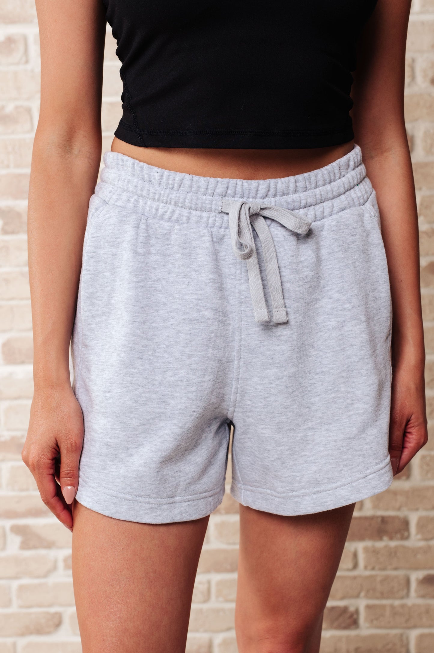 Drawstring Shorts in Grey