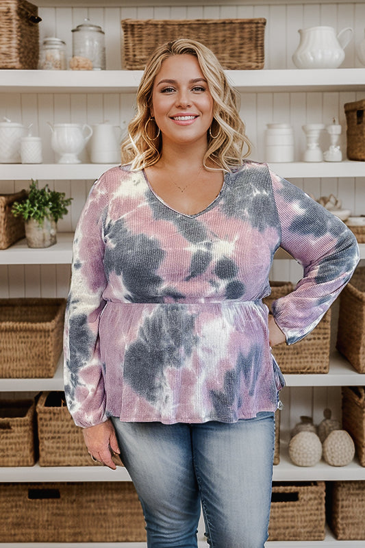 Winter Storms Tie Dye Top