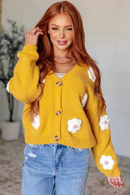 Daisy Gold Cardigan