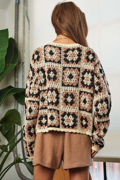 Crochet Patchwork Sweater