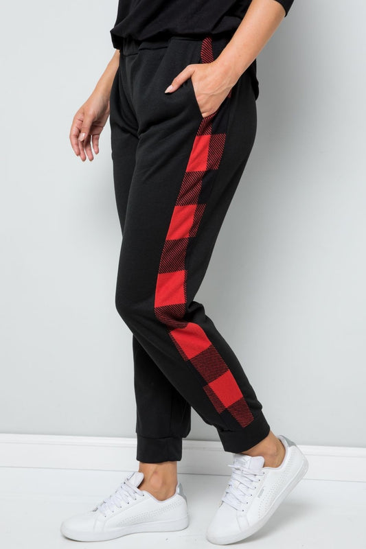 Plaid Side Sweats