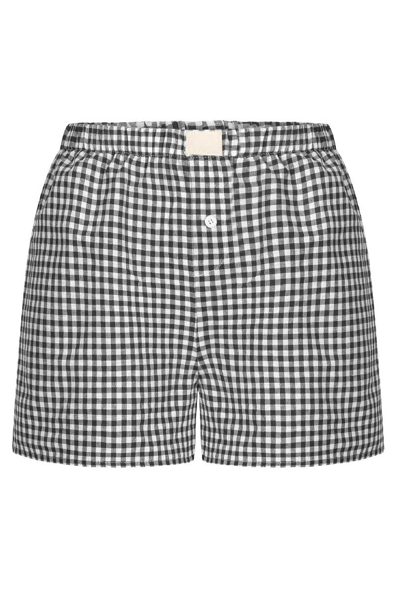 Gingham Plaid Boxer Shorts