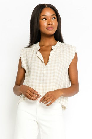 Summer Gingham Top